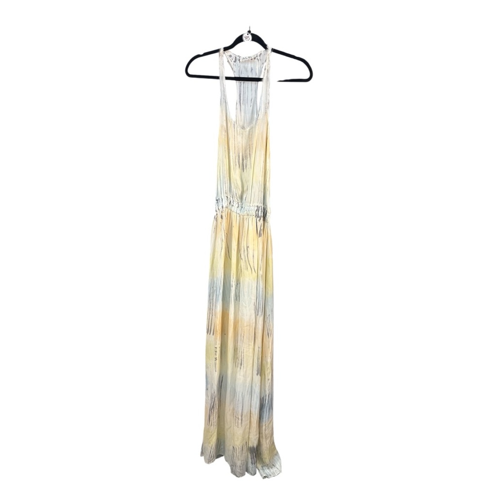 LoveShackFancy Silk Watercolor Maxi Dress Size 2 MSRP $695 - Picture 3 of 11